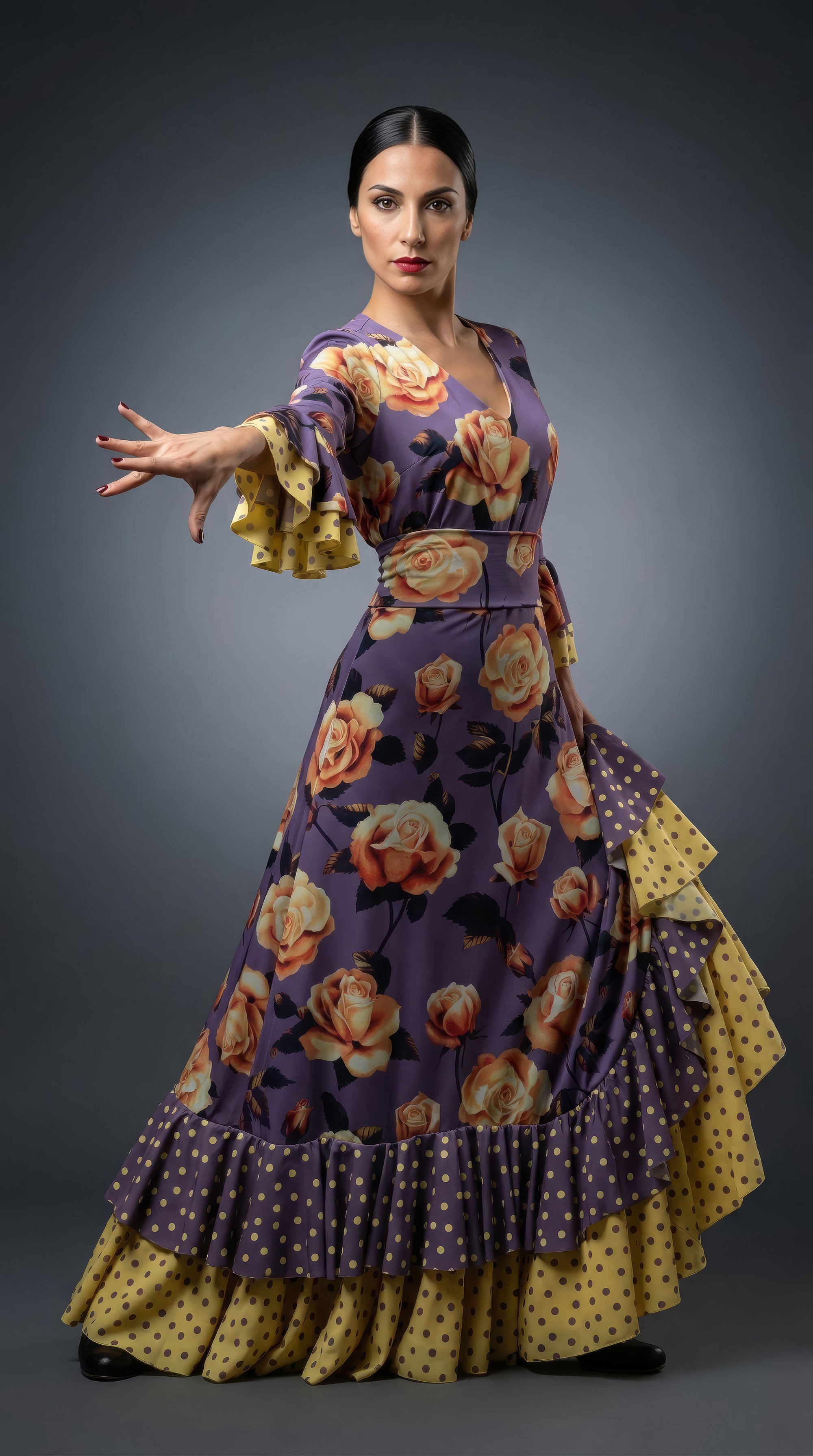 Completo baile flamenco modello Iride